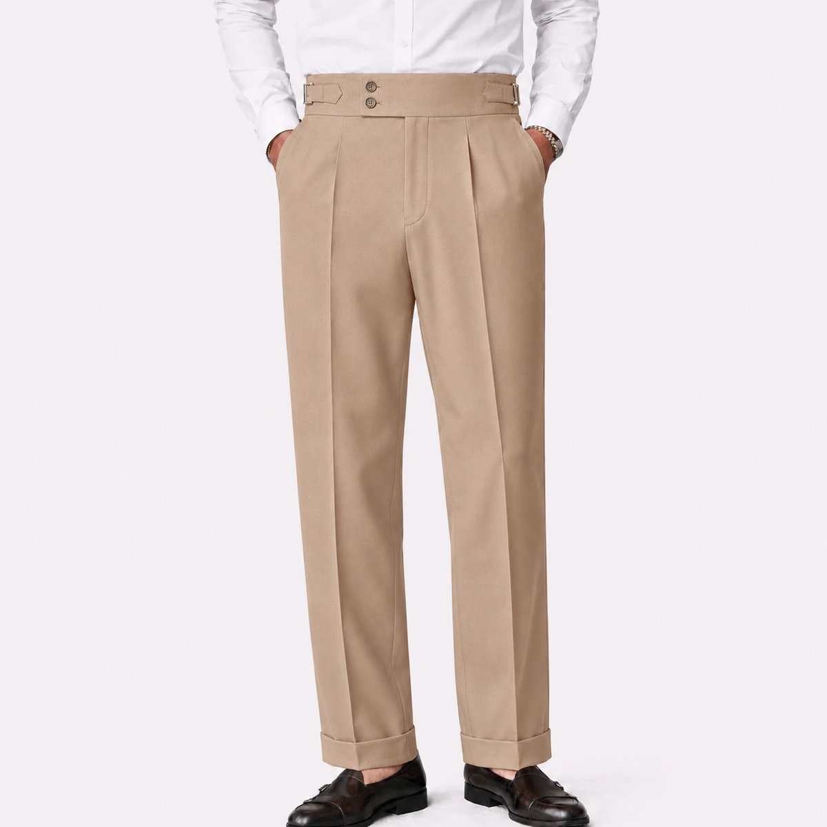 Positano Italy Gurkha Hose Caramel Beige