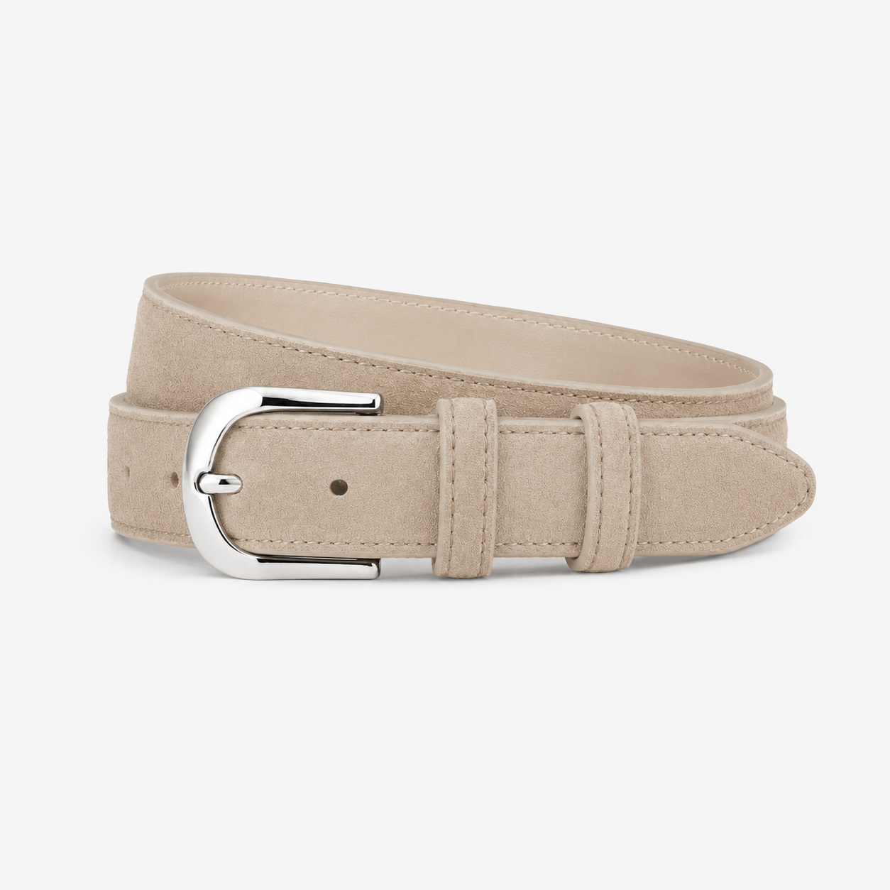 Wildleder Gürtel Beige 2cm Dünne variante