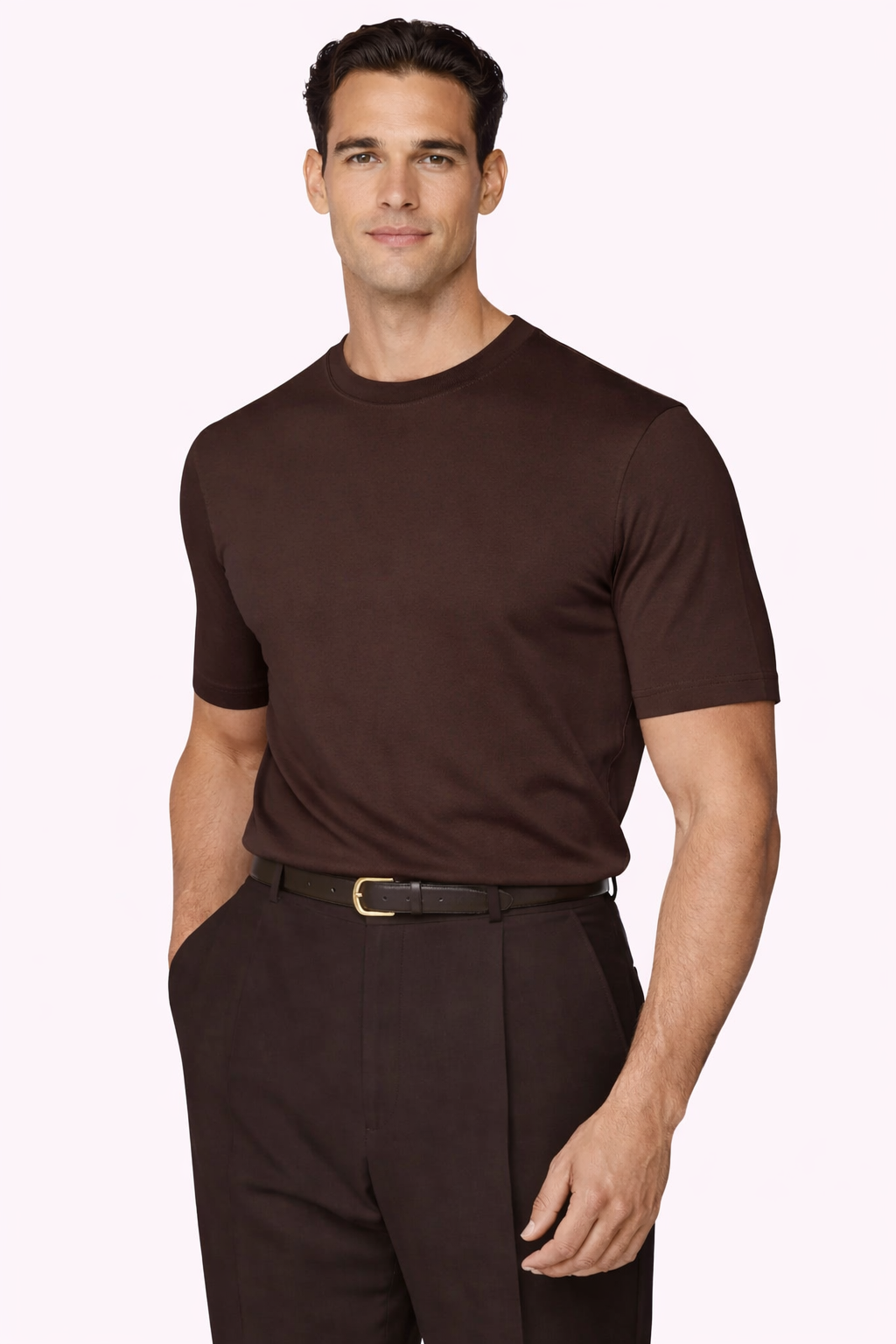 Positano Anzug T-shirt Dunkelbraun