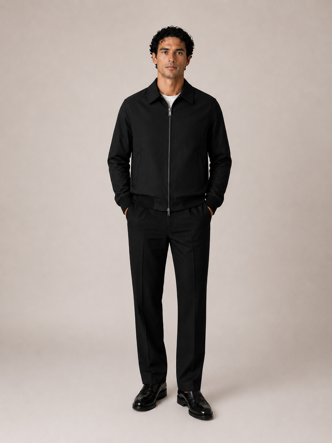 Dynamic 2er Set Zip Anzug Schwarz