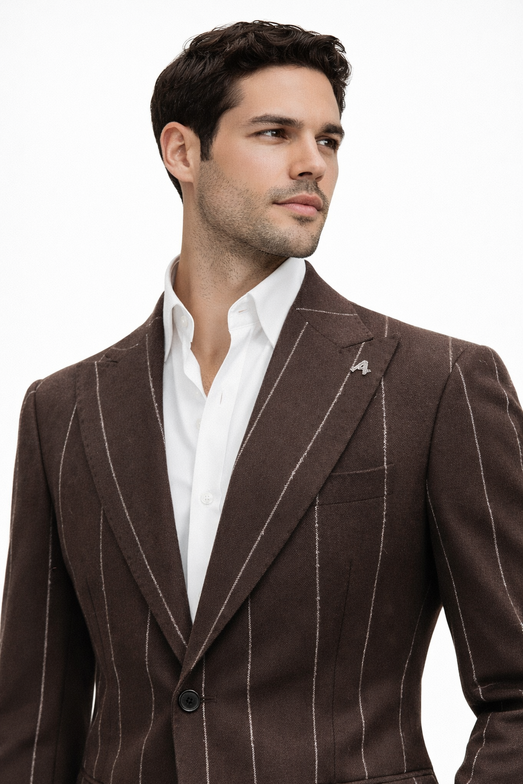 Cremona Einreiher Anzug Tailored Fit Braun