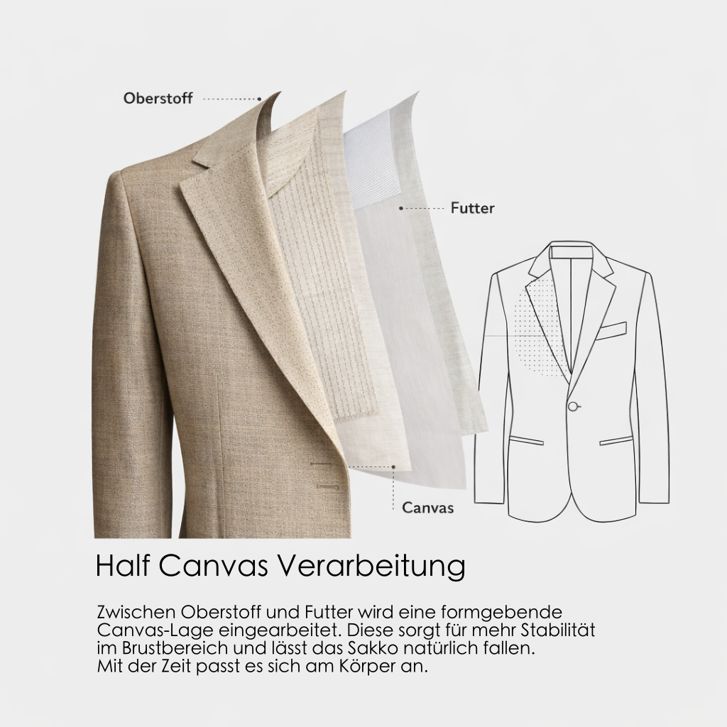 Cremona Einreiher Anzug Tailored Fit Braun