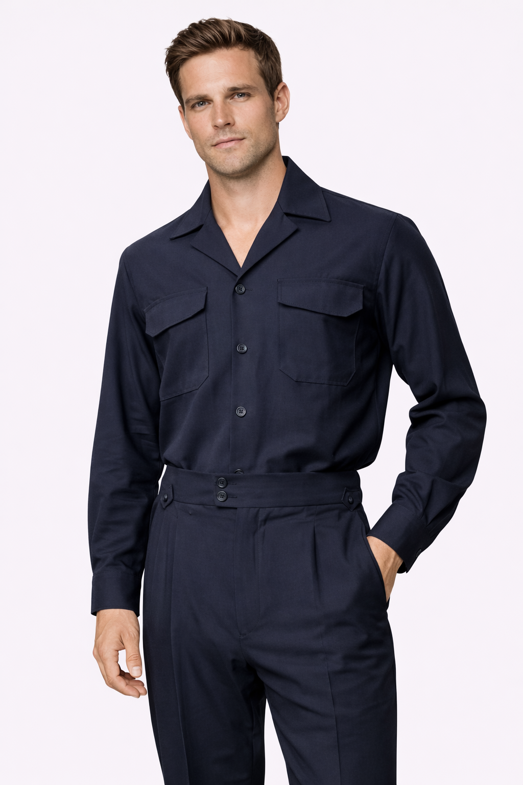Portofino Gurkha Hose & Hemd 2er Set Navy