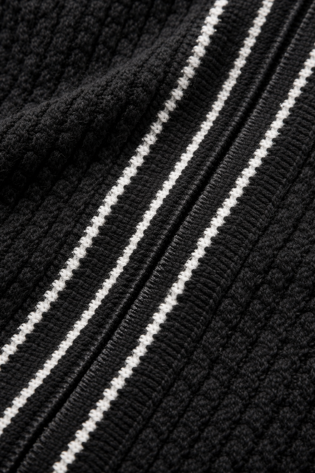 Salerno Zip Cardigan Schwarz