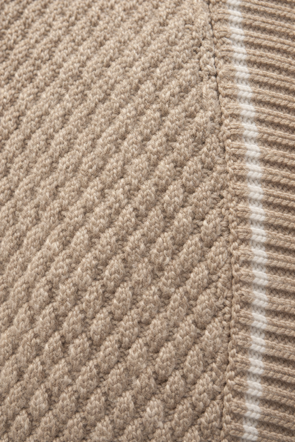 Salerno Zip Cardigan Beige