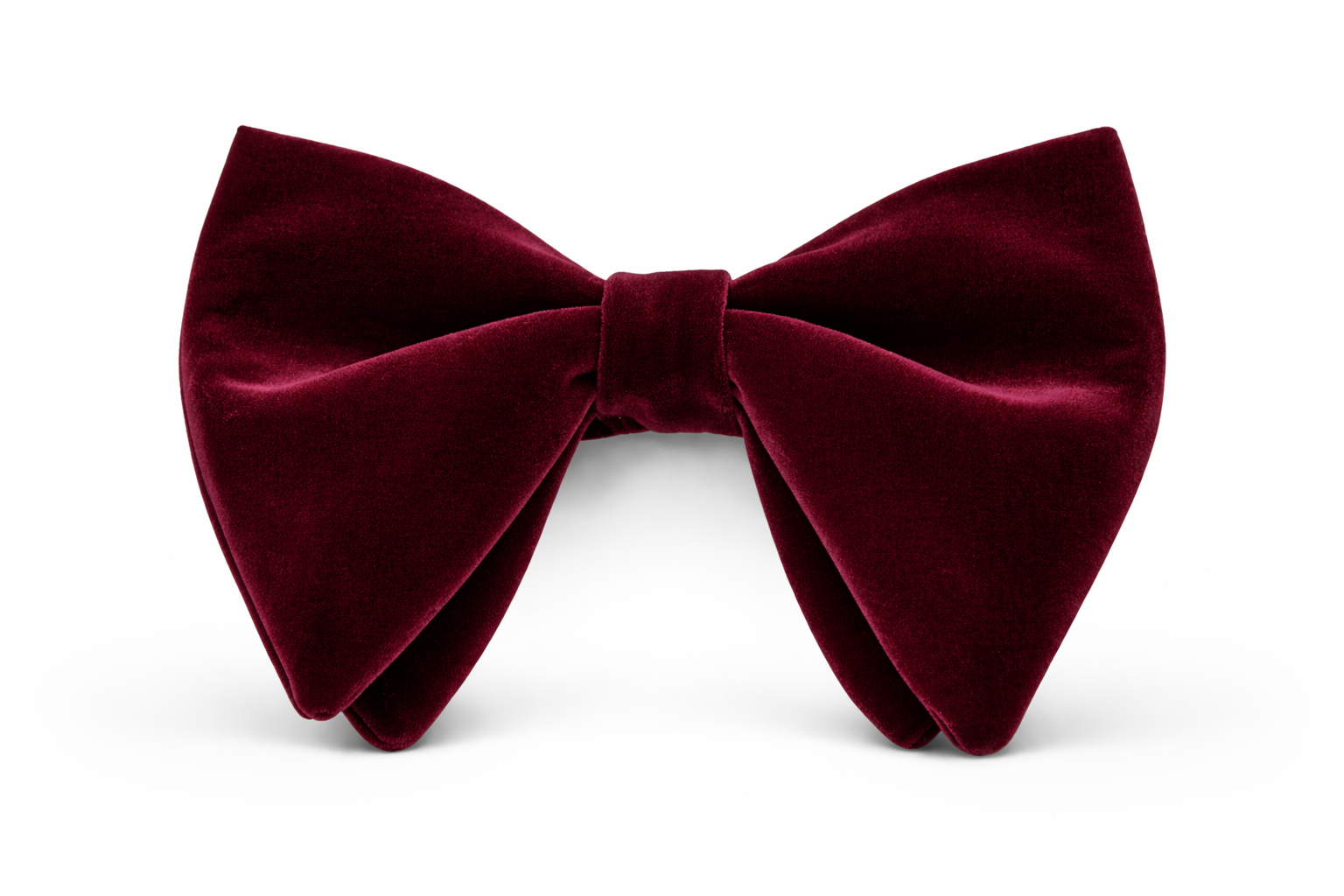 Fliege Groß Bordeaux Samt