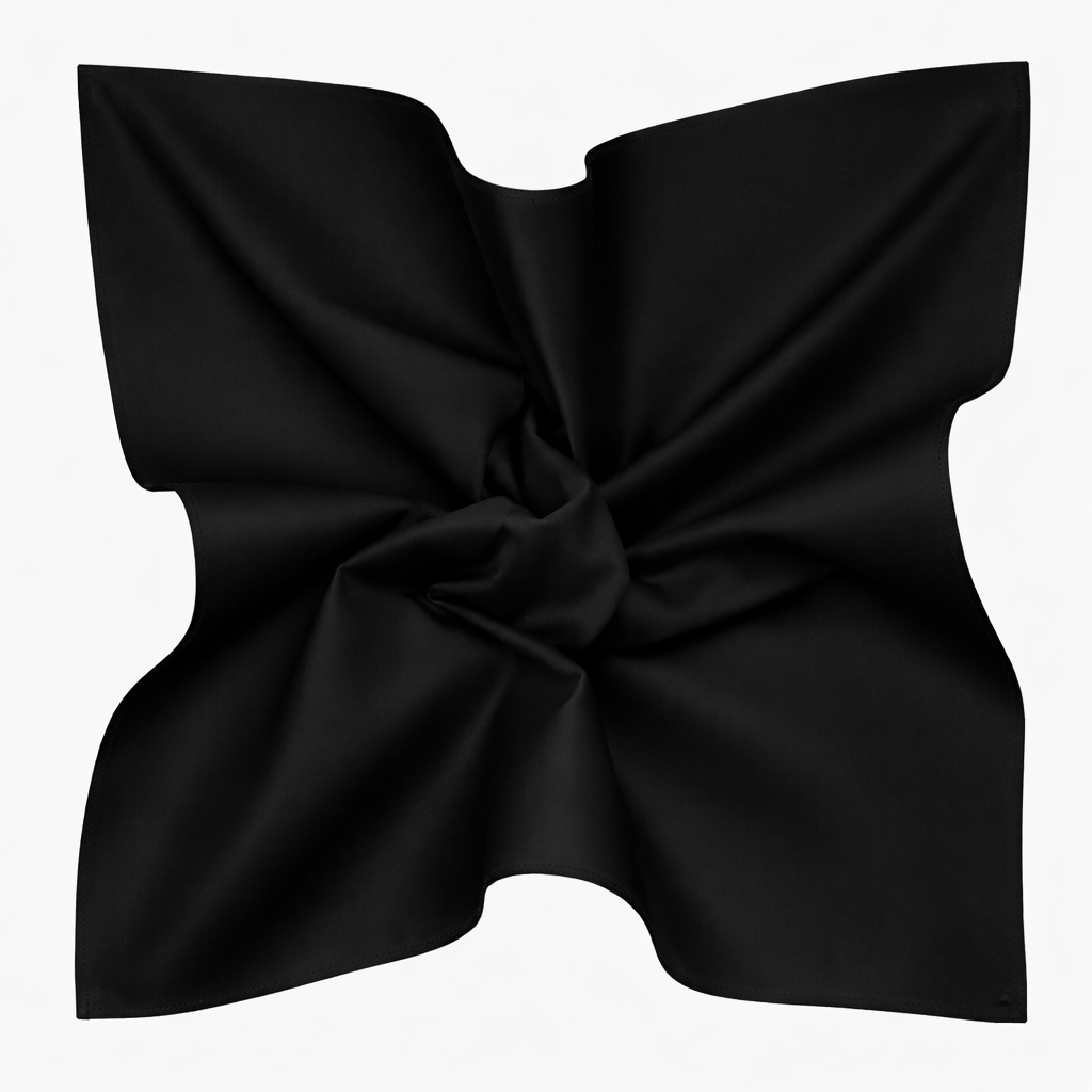 Einstecktuch Schwarz